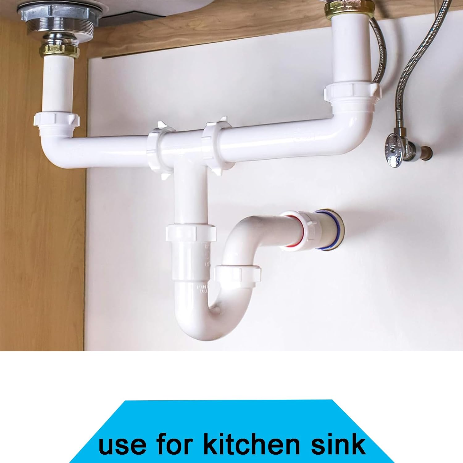 Yariwiz White P Trap 1 12 Inch Drain Kit