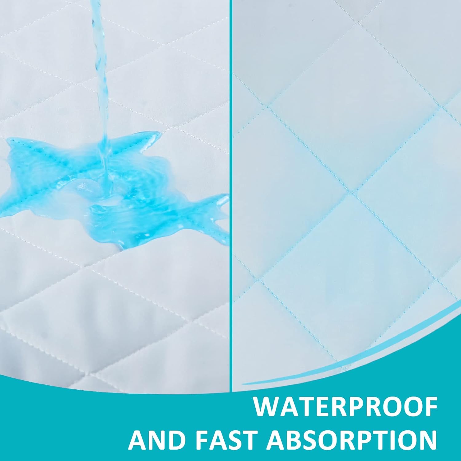 KANECH 44x52 Waterproof Reusable Bed Pads for Kids Adults Elderly Pets