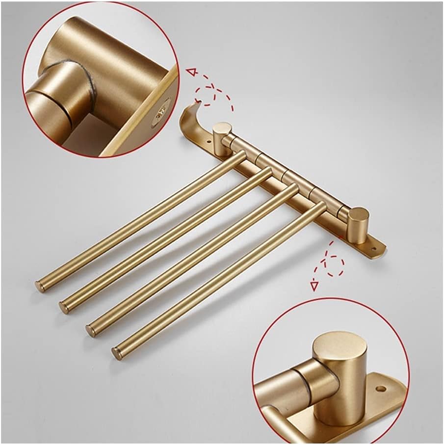 ANNBKA Foldable Rotatable Towel Bar Brass