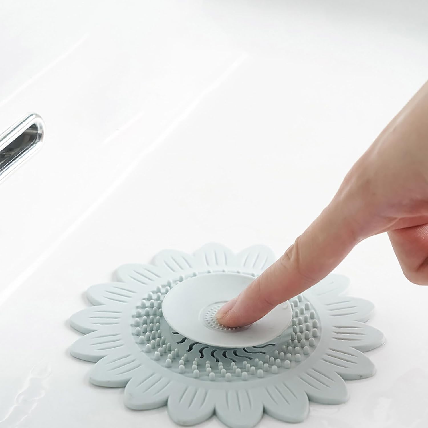 Hair Catcher Shower Drain Cover Protector Silicone