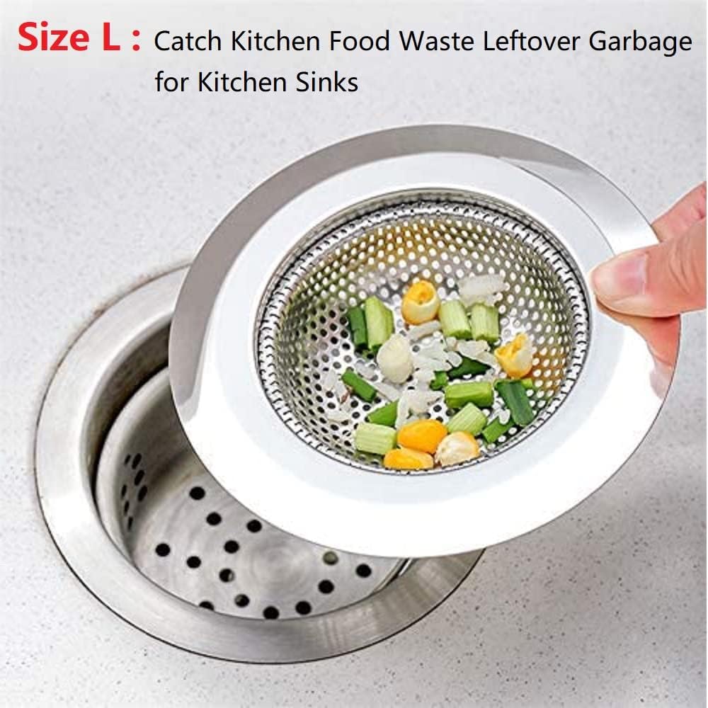 CNSZNAT 3-Pack Drain Strainers for Kitchen and Bath