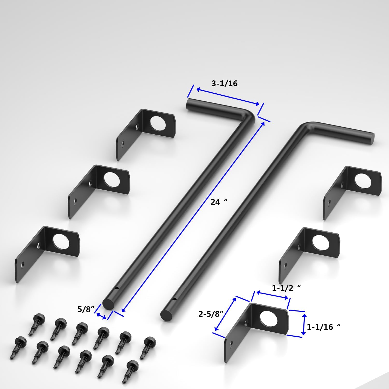 SANKEYTEW 24 Heavy Duty Cane Bolts for Gates