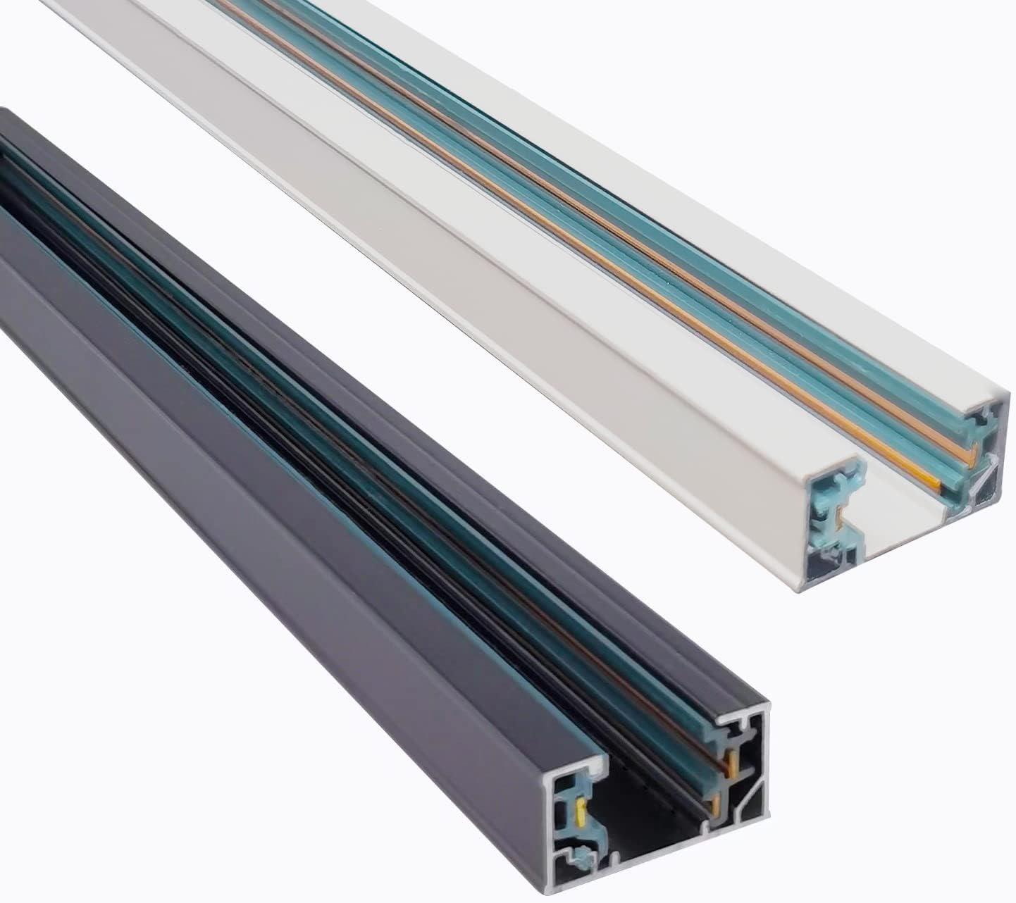 HSJZZM H Track Lighting Rail Kit 5FT 120V White