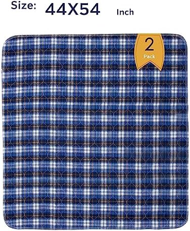 Brosive Non-Slip Washable Bed Pads for Incontinence 2 Pack
