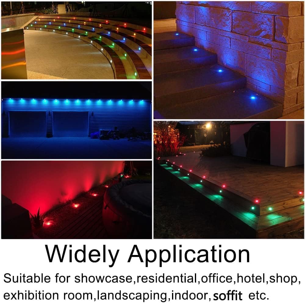 Sumaote 30pcs LED Deck Lights Kit Smart RGB Waterproof Outdoor Lighting