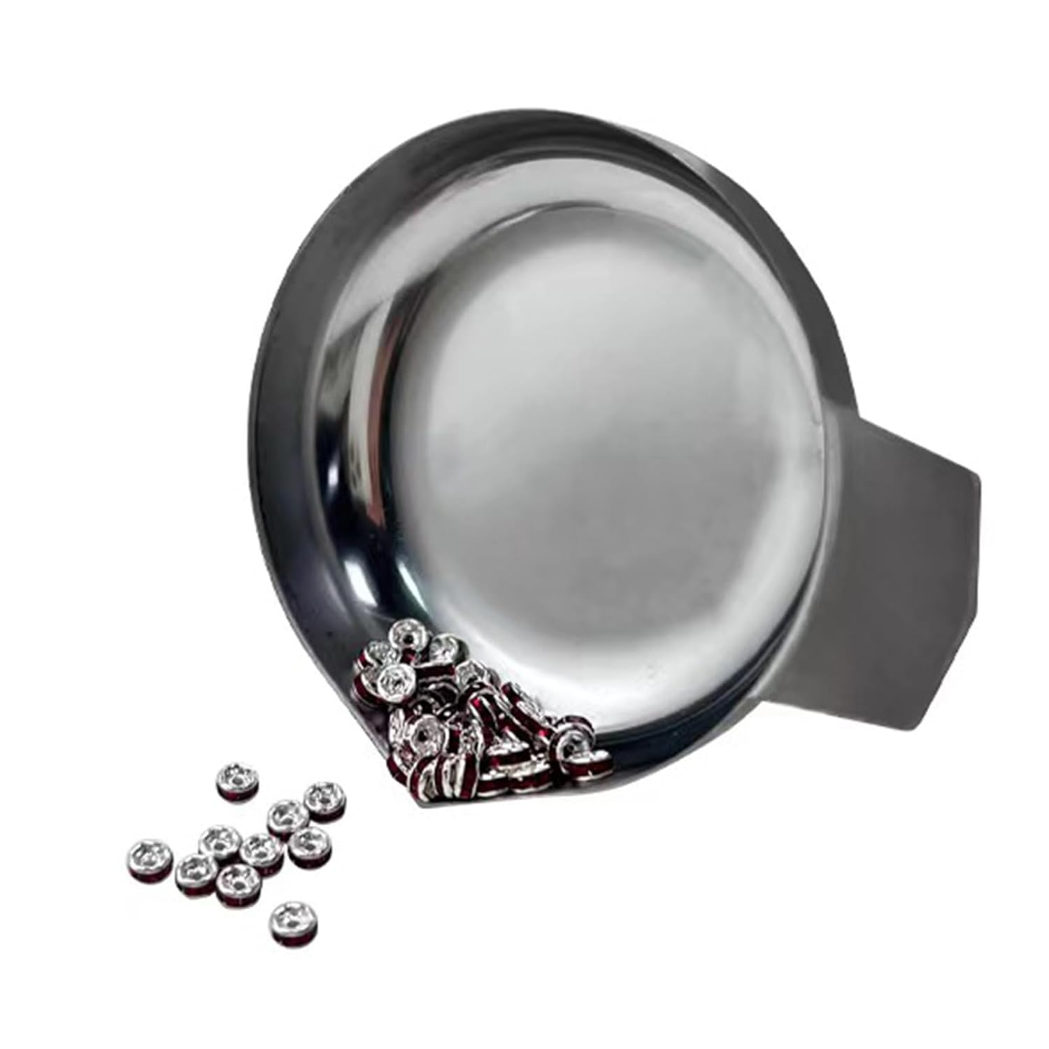 2 Pieces Stainless Steel Small Weighing Trays for Digital Scales