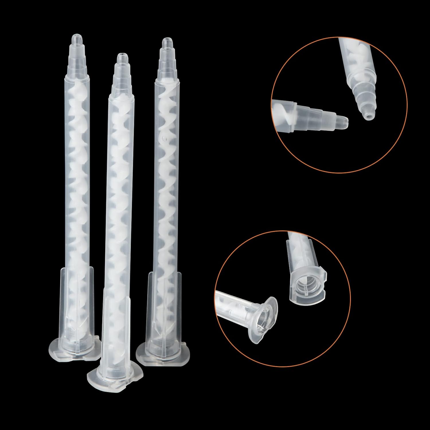 100 Pieces Epoxy Mixing Nozzle Tips for 50ml Cartridges