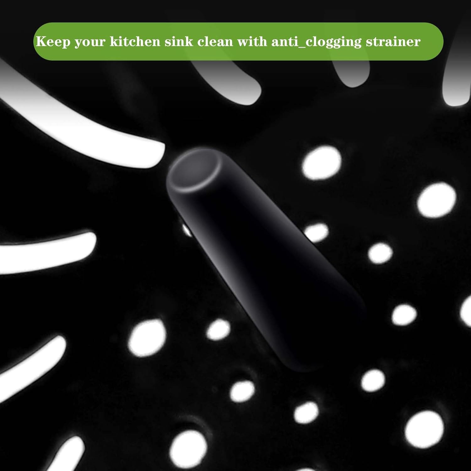 2 Pcs Kitchen Sink Strainer with Stain Resistant Design