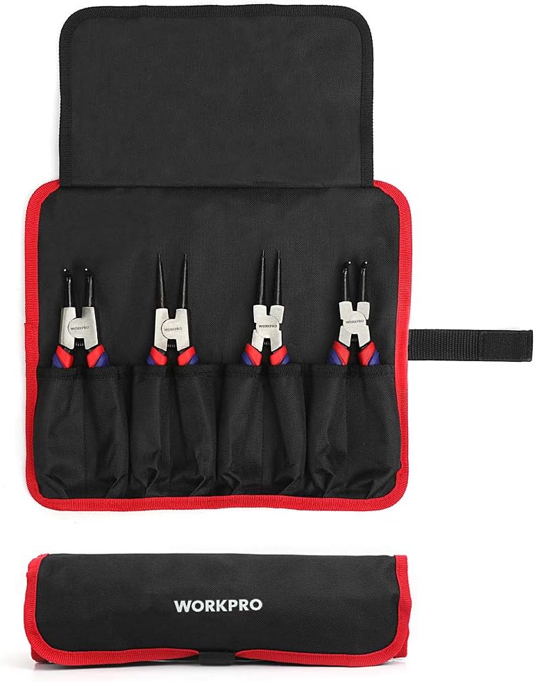 WORKPRO 4-Piece Snap Ring Pliers Set and 8 Mini Bolt Cutter