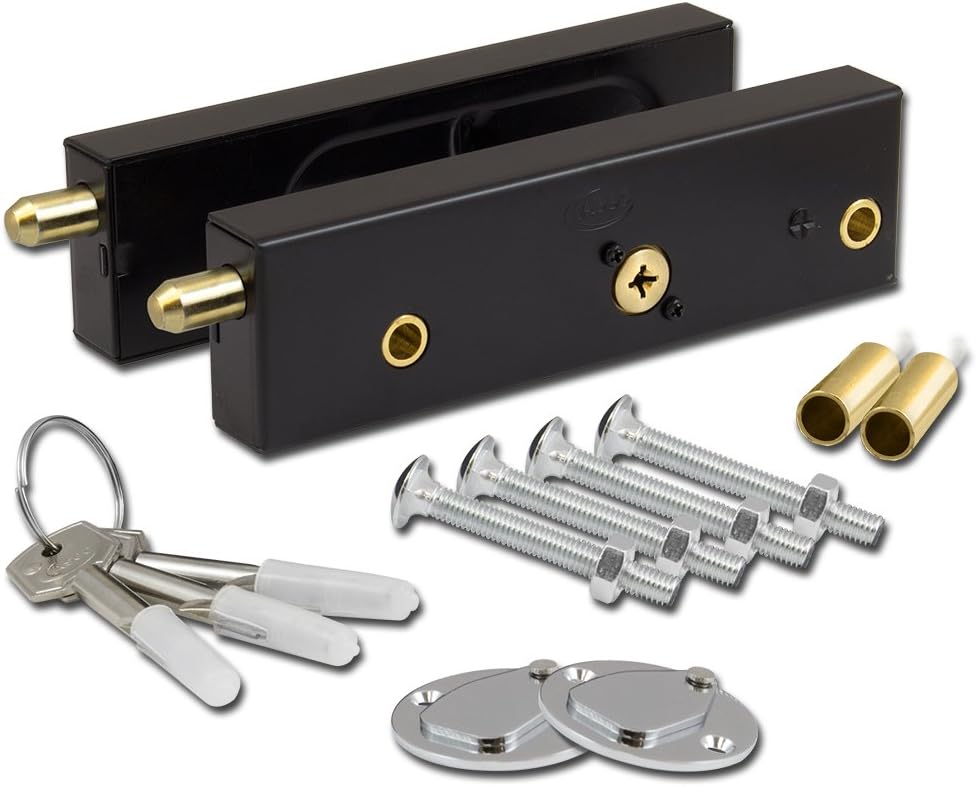 Asec AS1997 Garage Door Lock - Black 1
