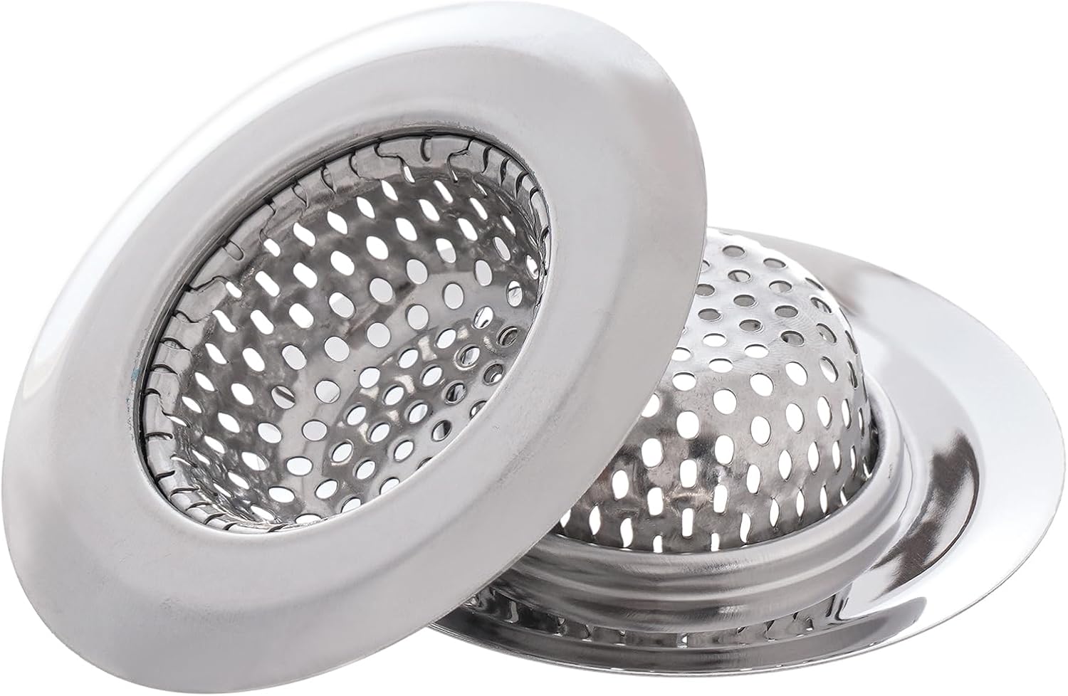 hoyuwak 2 PCS Bathtub Drain Strainer with Mirror Design
