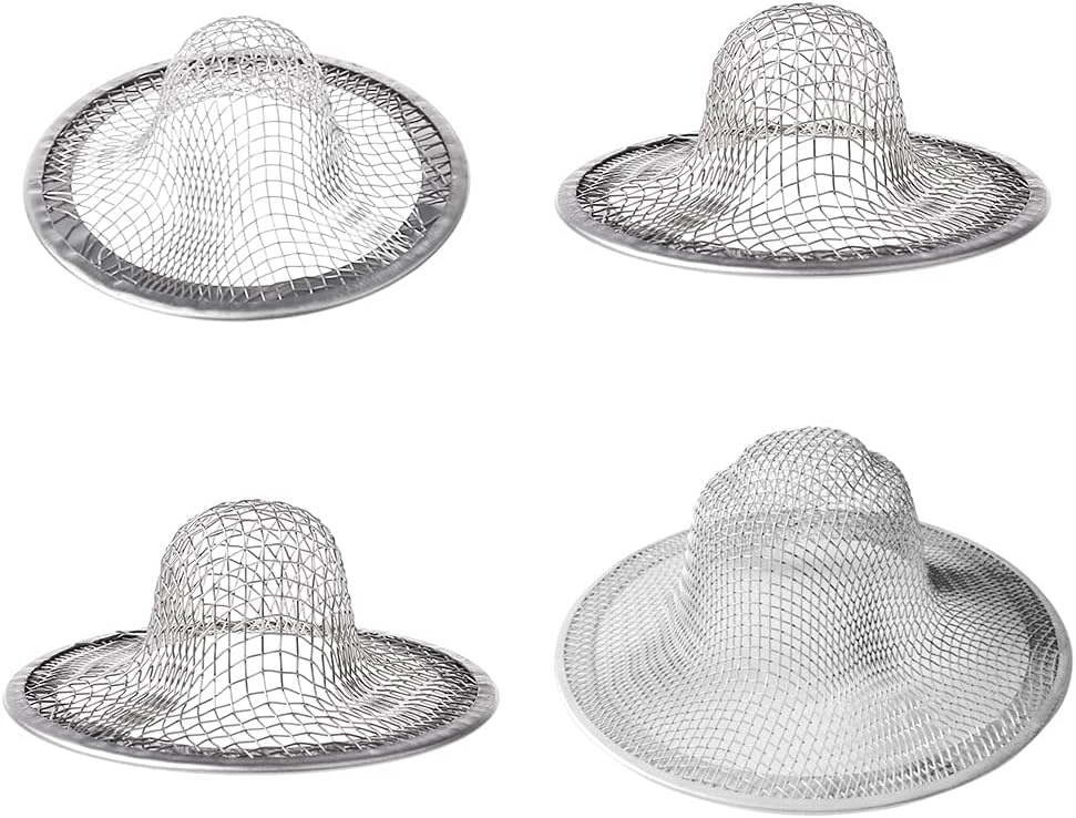 Stainless Steel Sink Strainer Hair Catcher Stopper for Kitchen and Bathroom