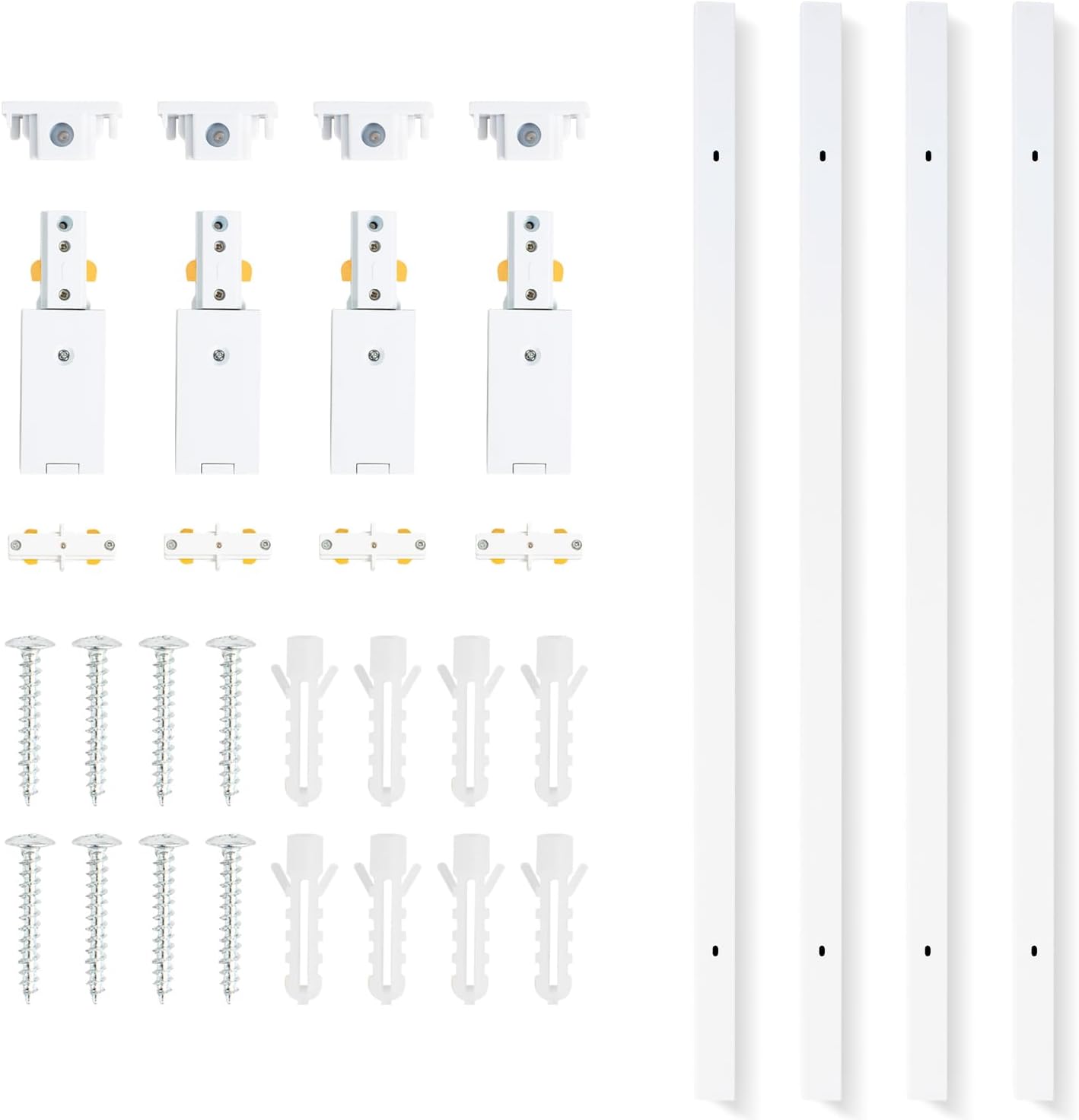 VANoopee H Track Lighting Rails Kit 13FT White 1