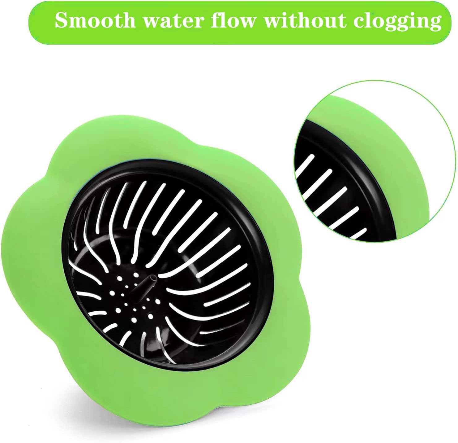 2 Pcs Kitchen Sink Strainer with Stain Resistant Design