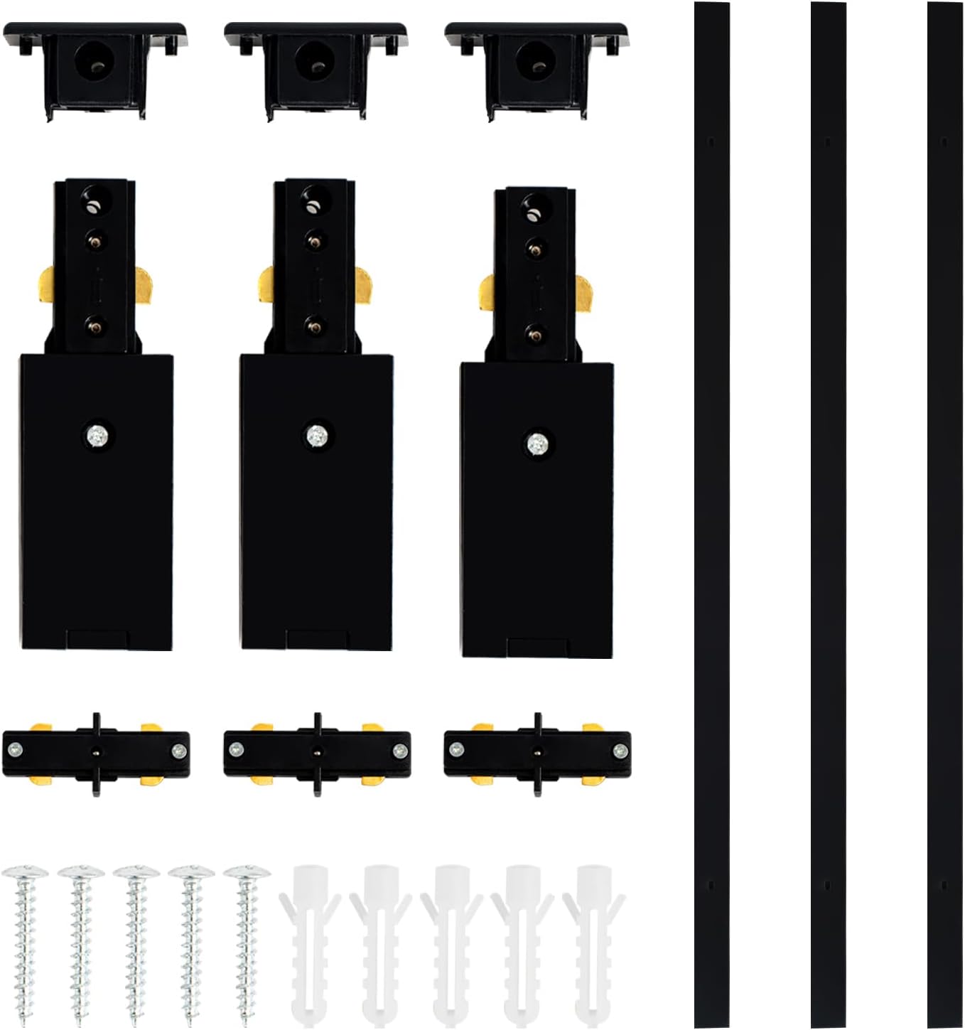 VANoopee 10FT H Track Lighting Rails Kit Black