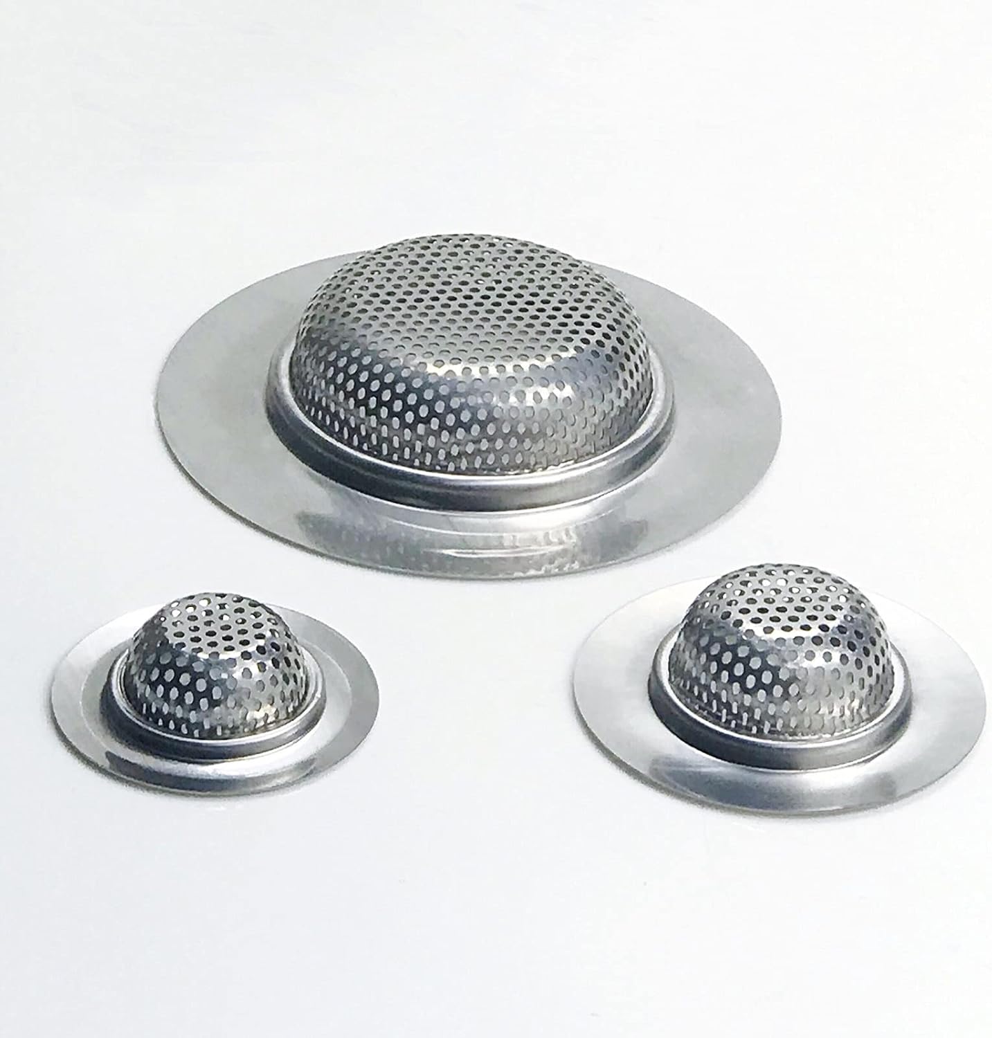 CNSZNAT 3-Pack Drain Strainers for Kitchen and Bath