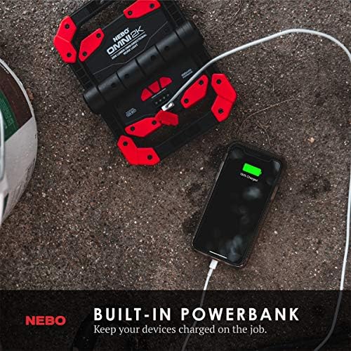 NEBO OMNI 2K Work Light with USB Power Bank