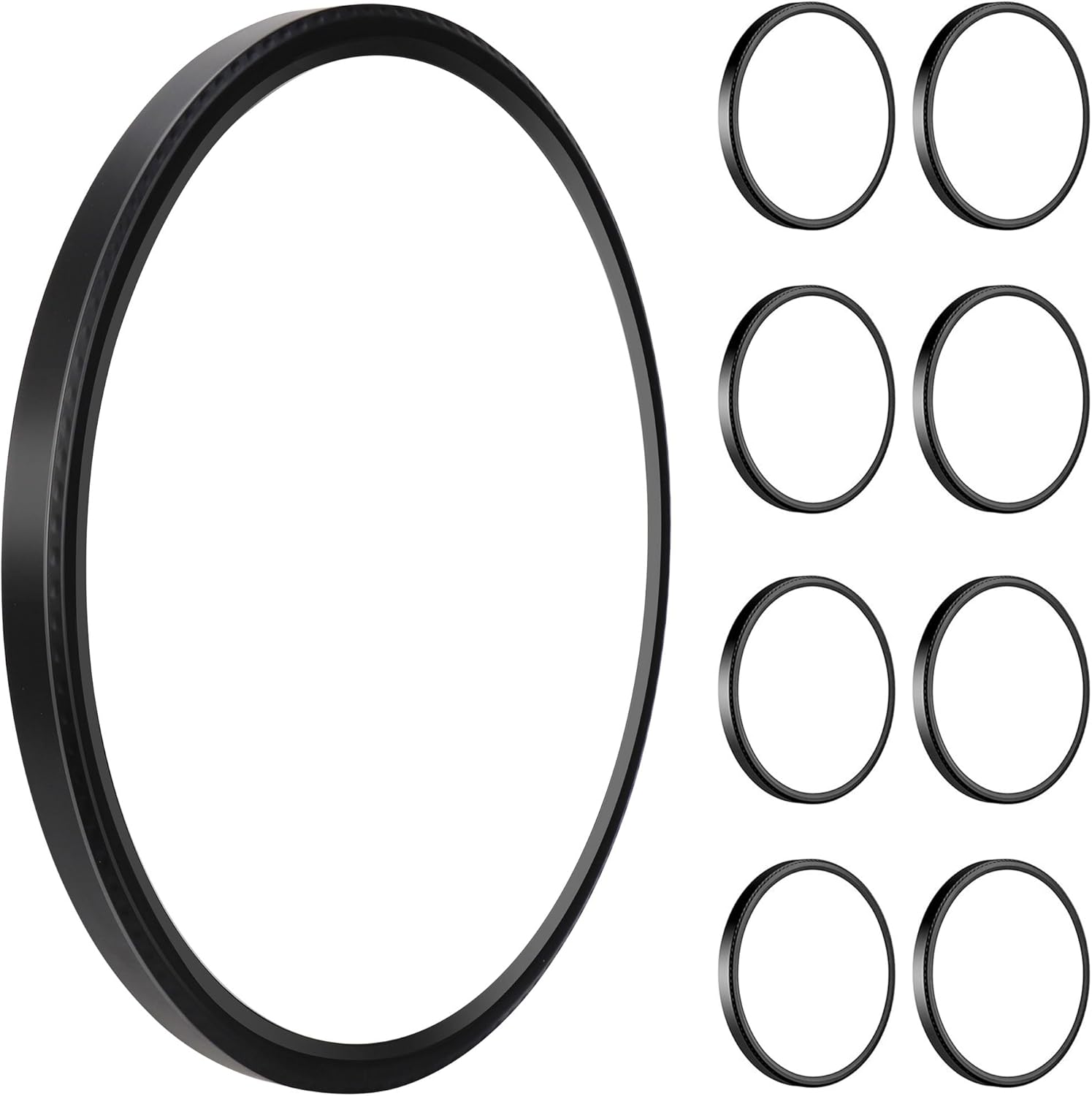 Super Bright 3200LM LED Flush Mount Light 8 Pack Black