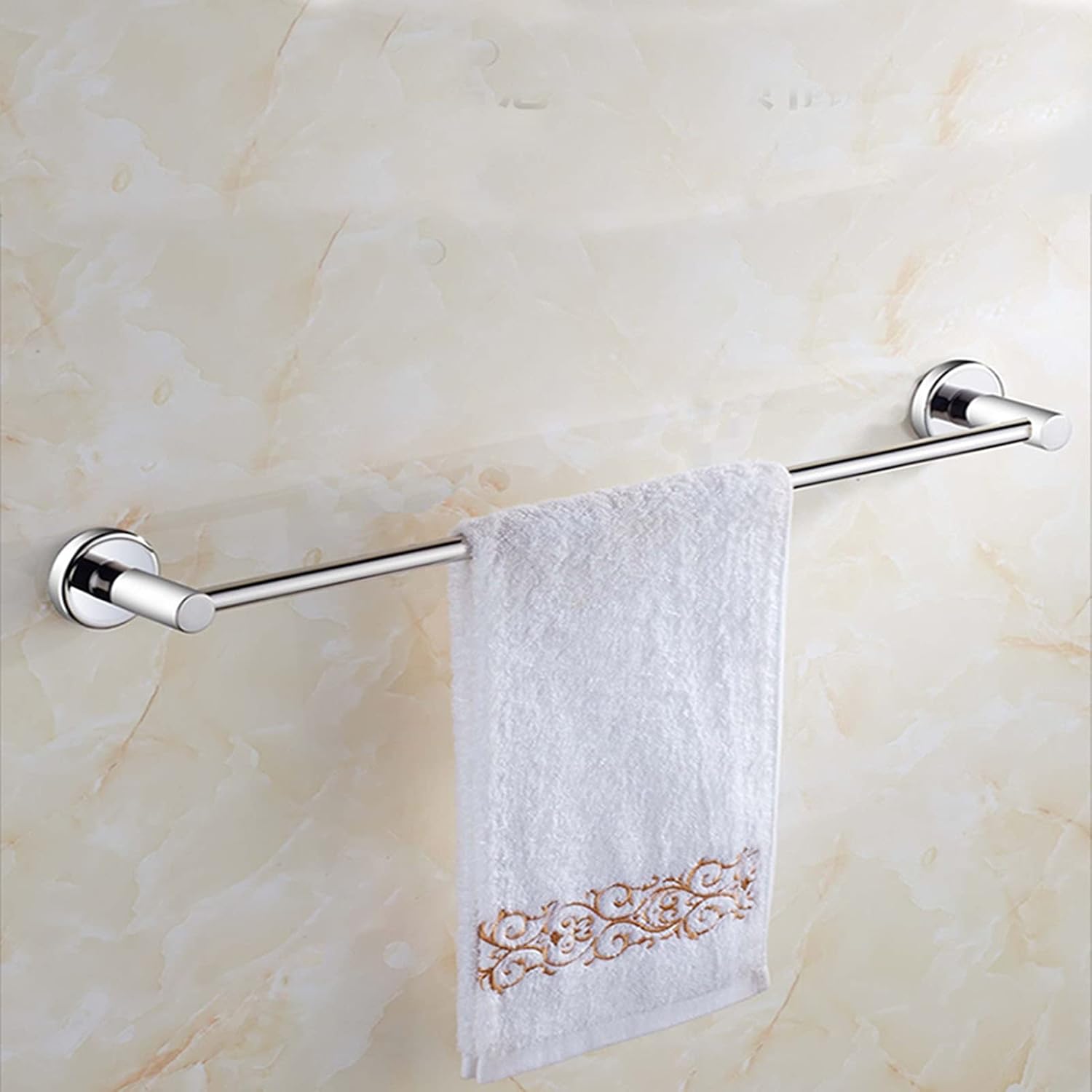 Stainless Steel Towel Rack with Silver Finish