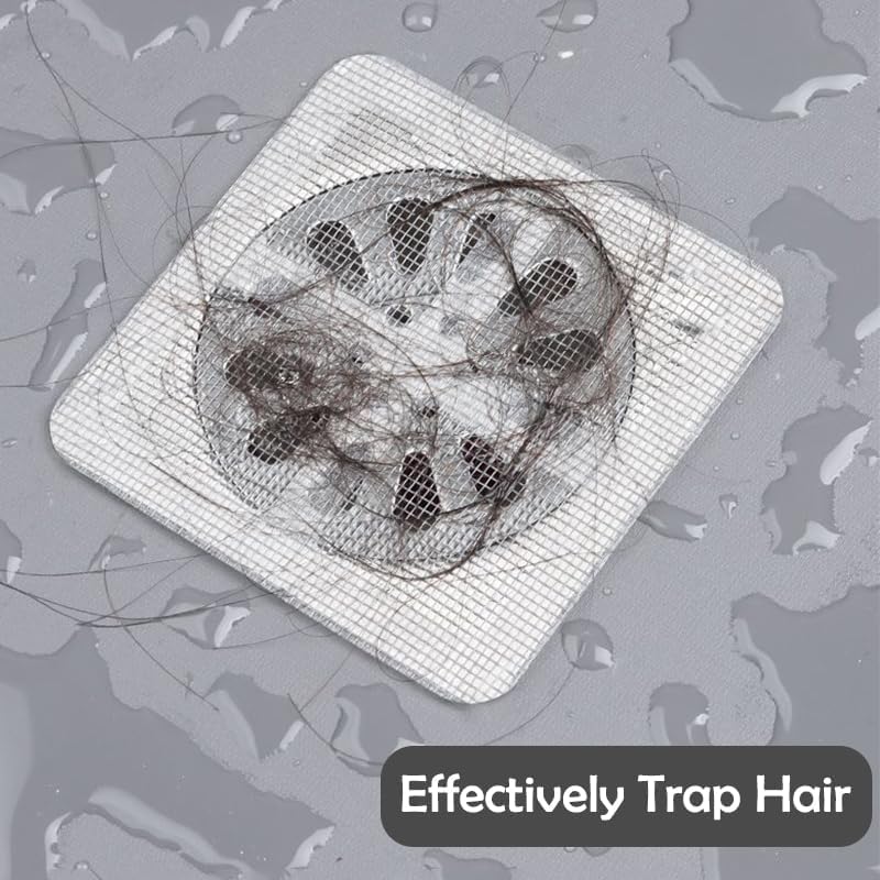30Pcs Disposable Hair Catcher Drain Sticker for Bathroom Shower Sink