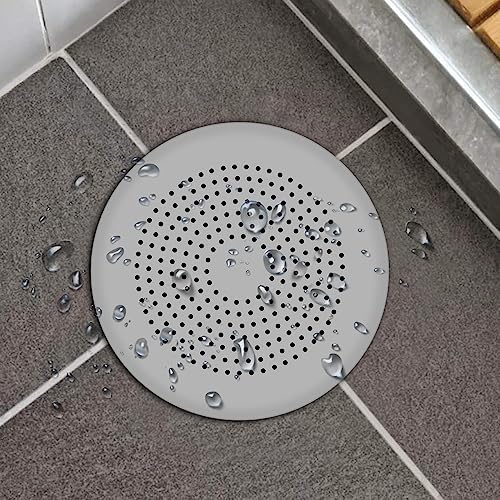 2 Pack Silicone Drain Cover Hair Catcher with Strong Suction Cups