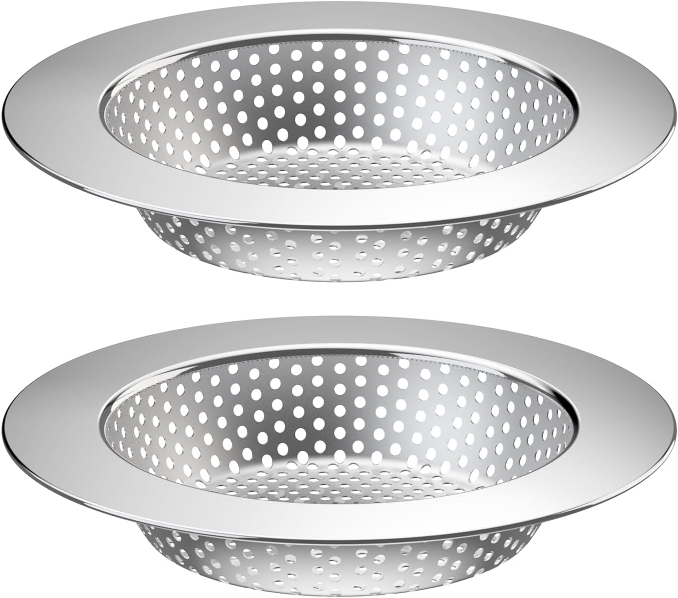 Huntonry 2PCS Kitchen Sink Drain Strainer with 45 Diameter and 30 Mesh Basket