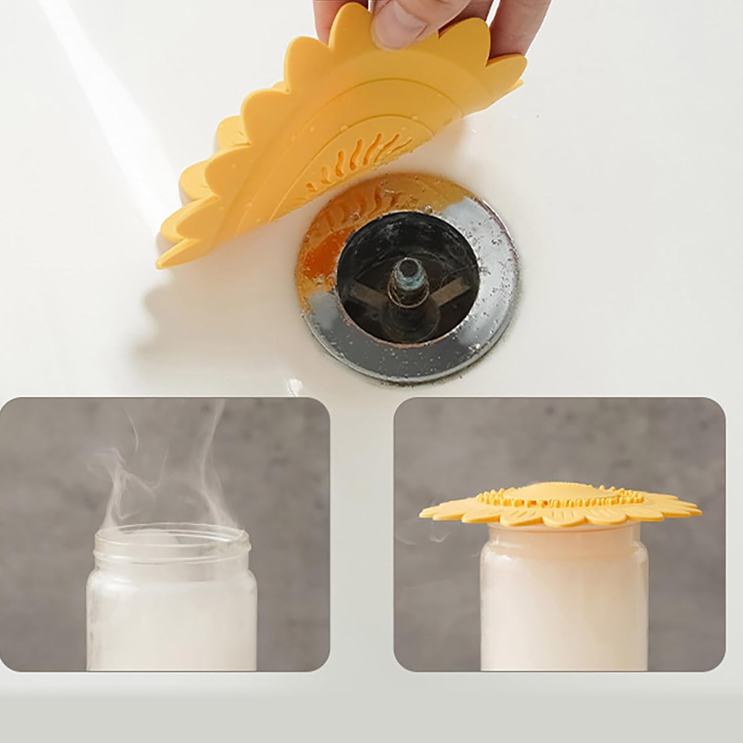 GMBYLBY Hair Catcher Drain Cover Protector Silicone Bath Tub Stopper