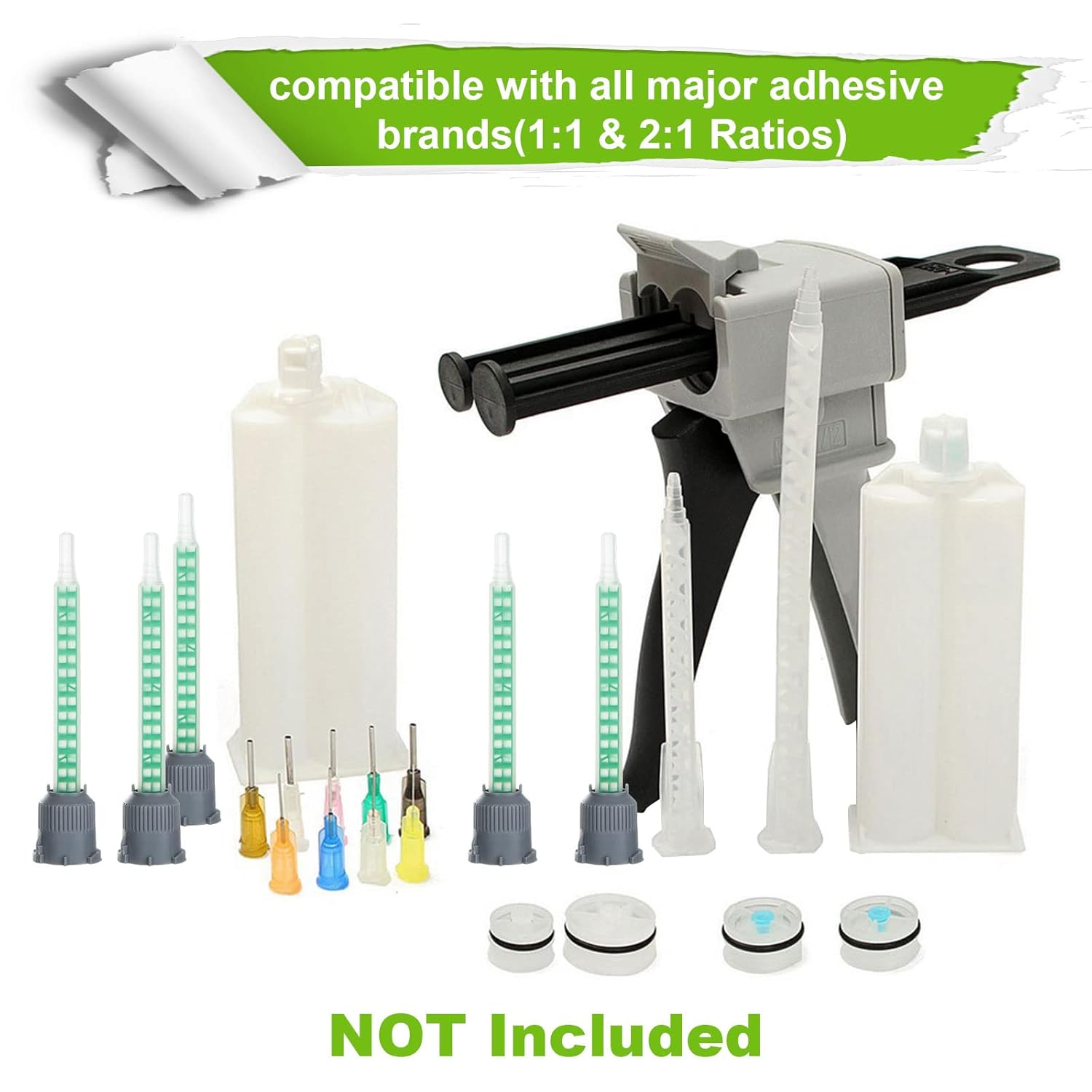 LANIAKEA 50 Pcs Epoxy Mixing Nozzle Tips 35 Inch