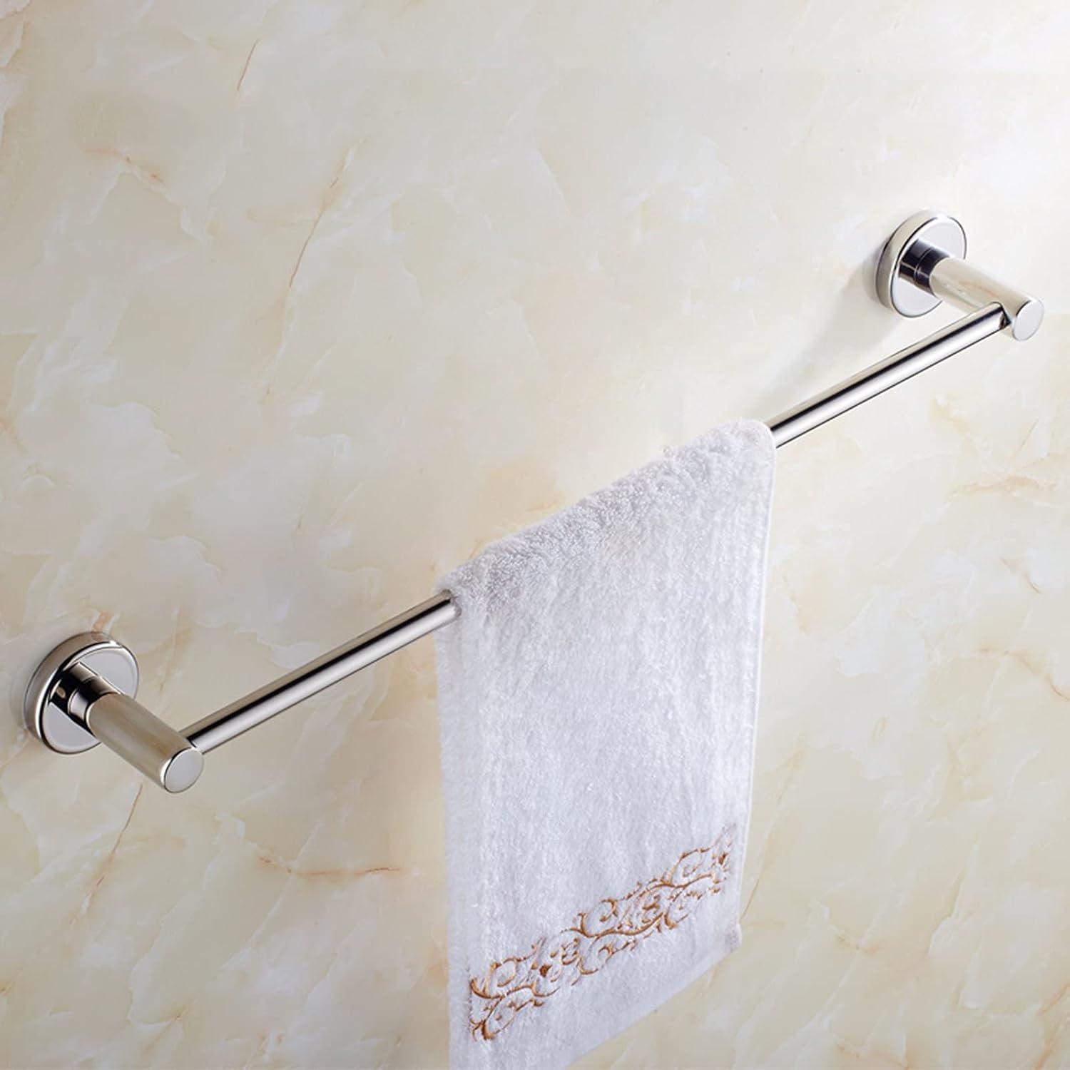 Stainless Steel Towel Rack with Silver Finish