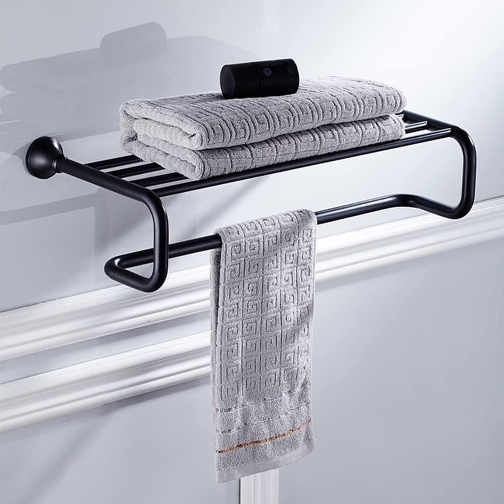 ANNBKA Black Bronze Towel Holder Wall Mounted 1
