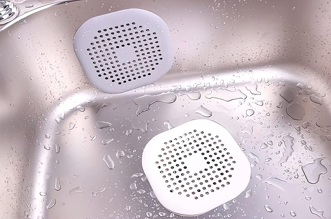 Philbinden 2-Piece Shower Drain Hair Catcher with Sucker