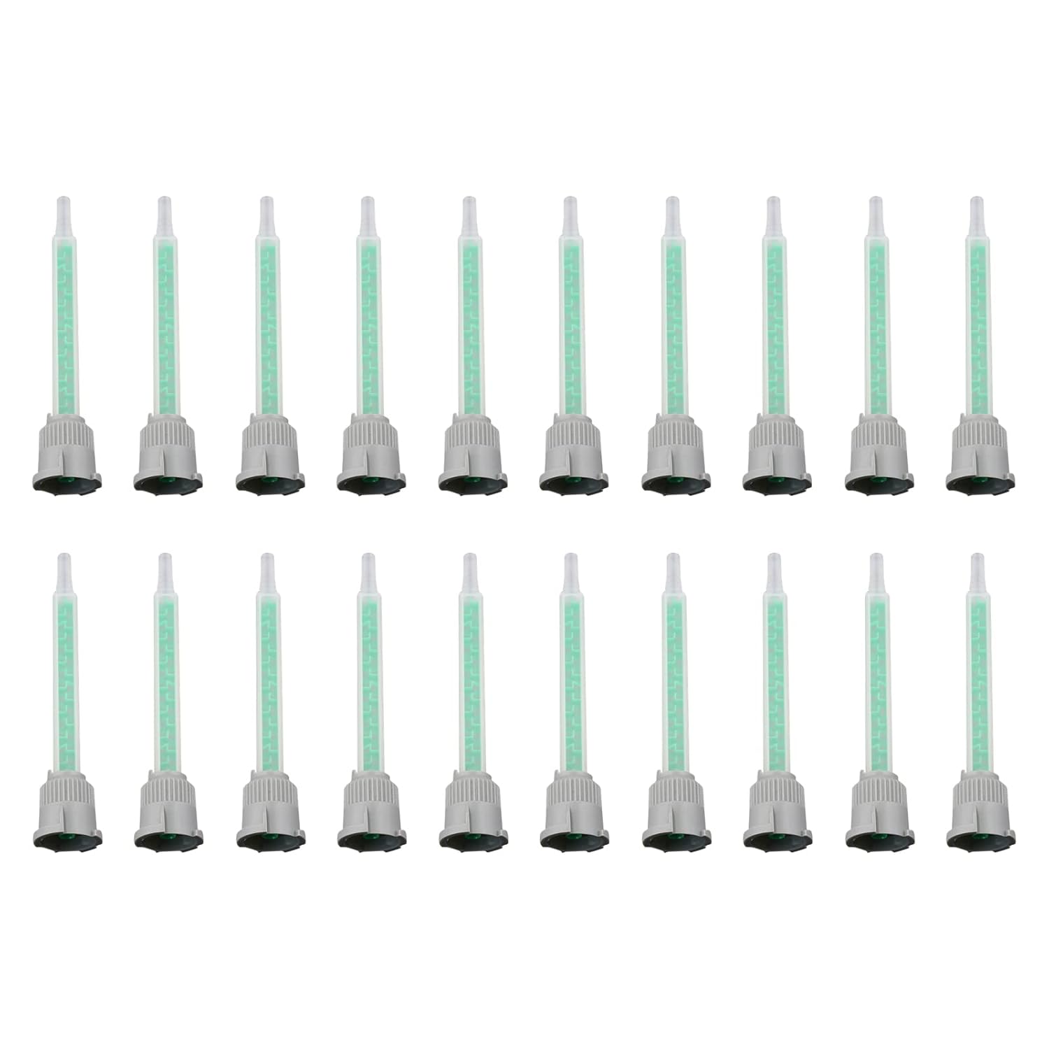 20 Pcs Green Epoxy Mixing Nozzle Tip