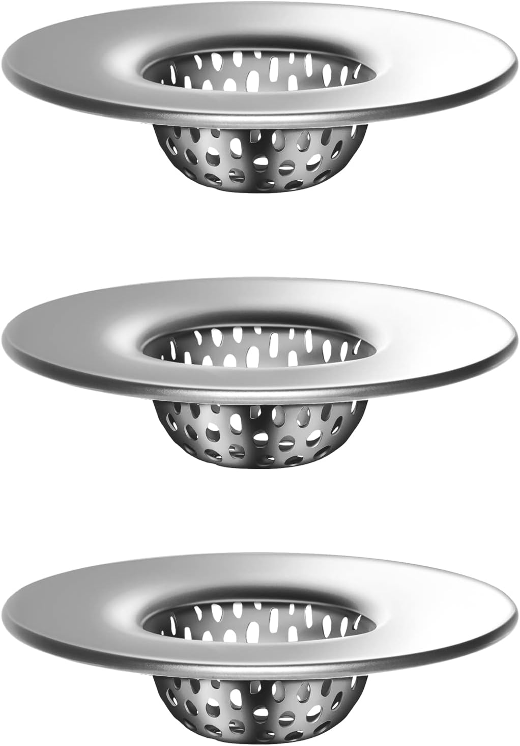 MRSIGA 3 Pack Stainless Steel Sink Strainers 1