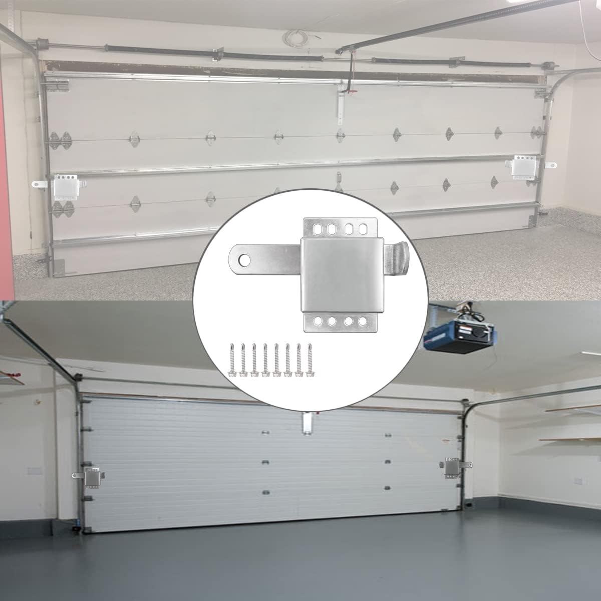 EWONICE Garage Door Side Lock with 8 Screws