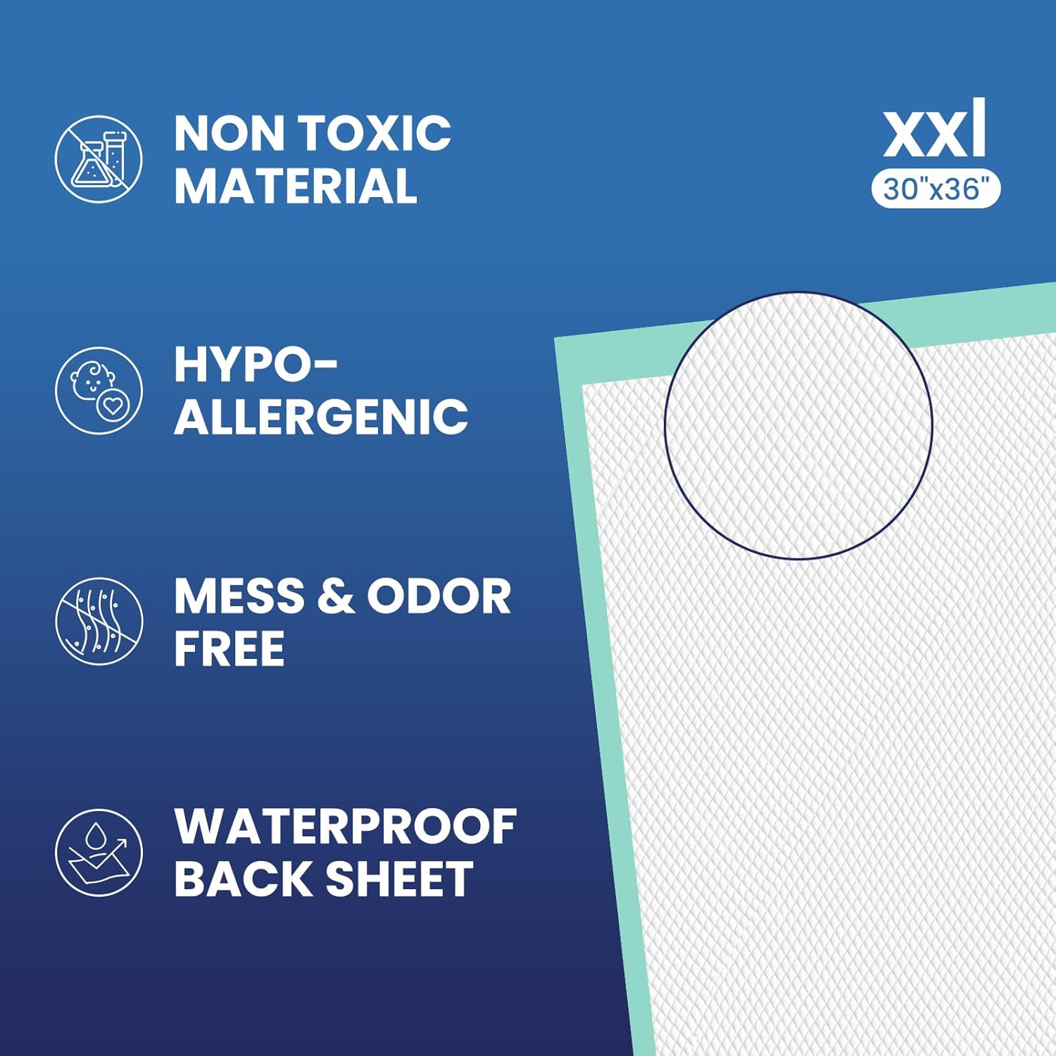 AOZITA 50-Pack Heavy Duty Disposable Underpads 30 x 36