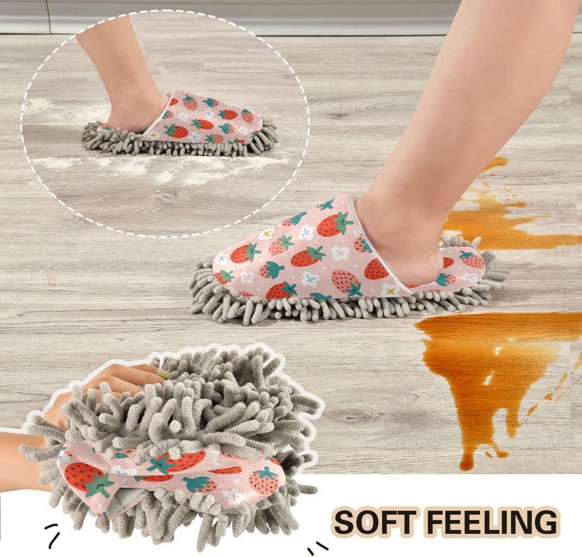 DOMIKING Mopping Slippers for Floor Cleaning