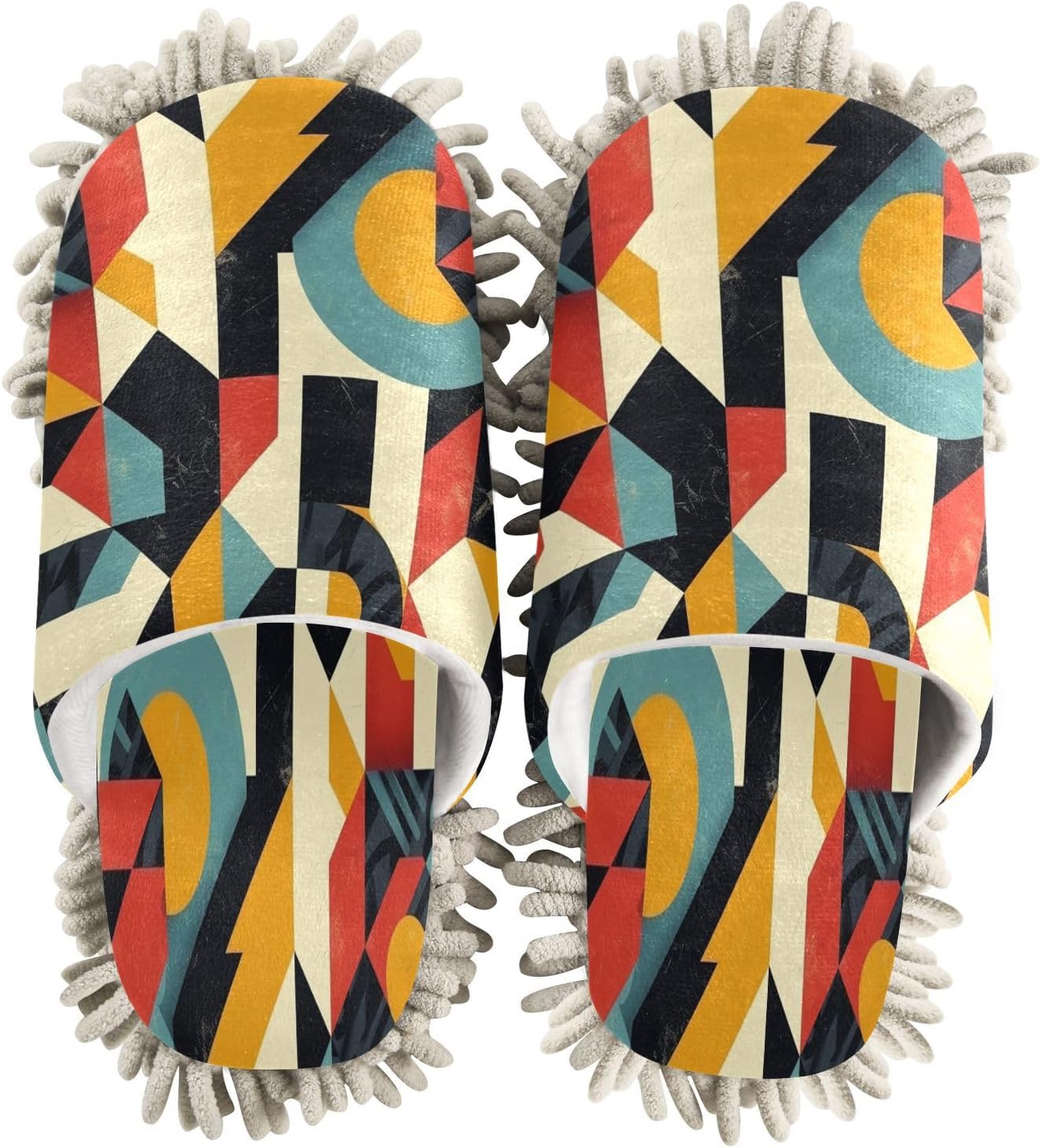 Zhirexin Colorful Lattice Kitchen Cleaning Slippers 1