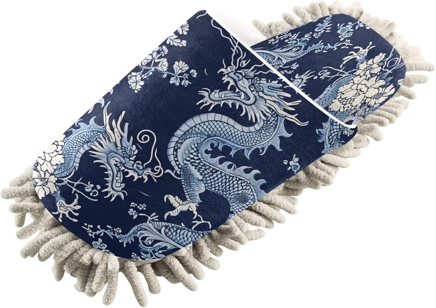 Zhirexin Blue Dragons Microfiber Mop Slippers 1