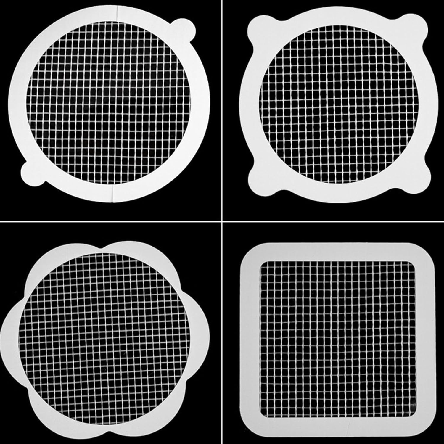 10pcs Disposable Shower Drain Hair Catcher Stickers