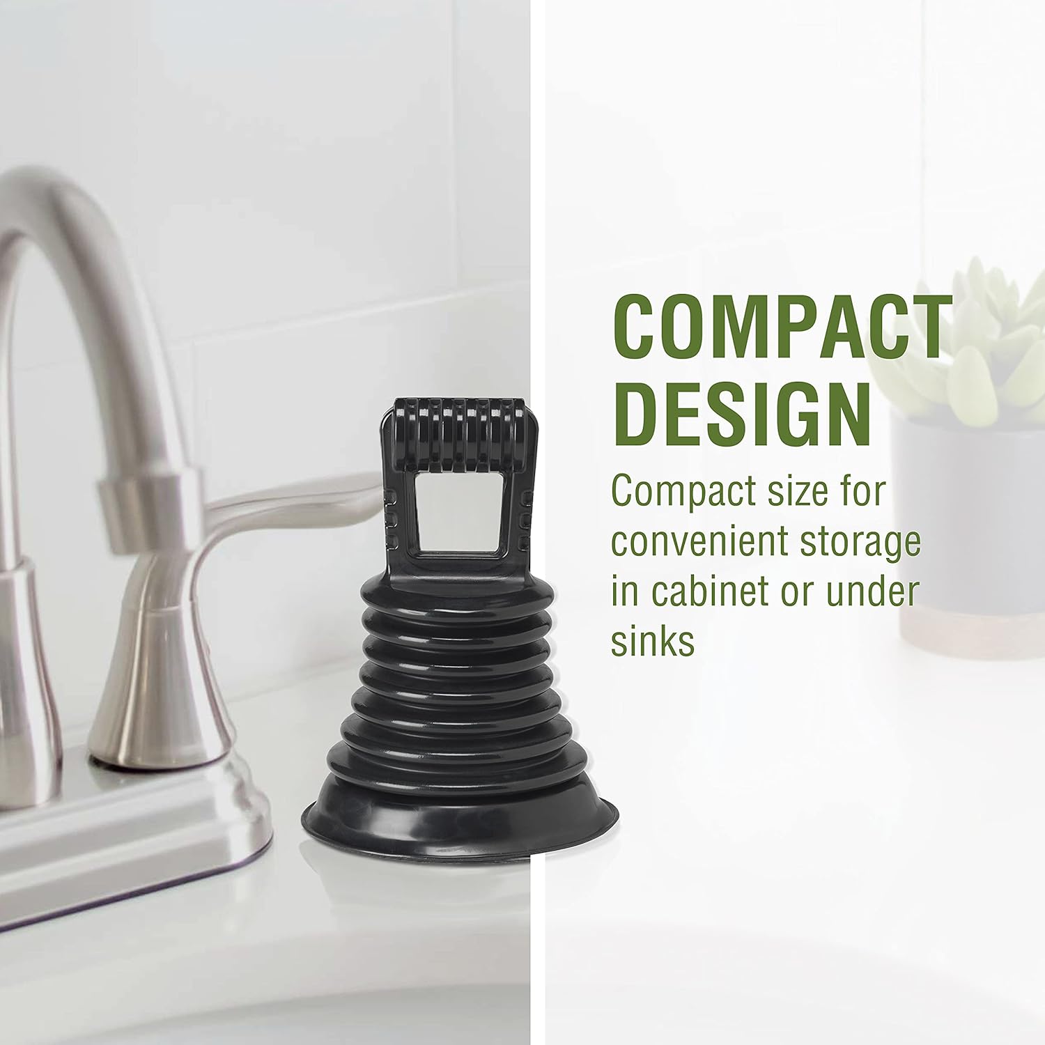 LDR 512 3420-K Mini Bellows Plunger for Kitchens and Baths