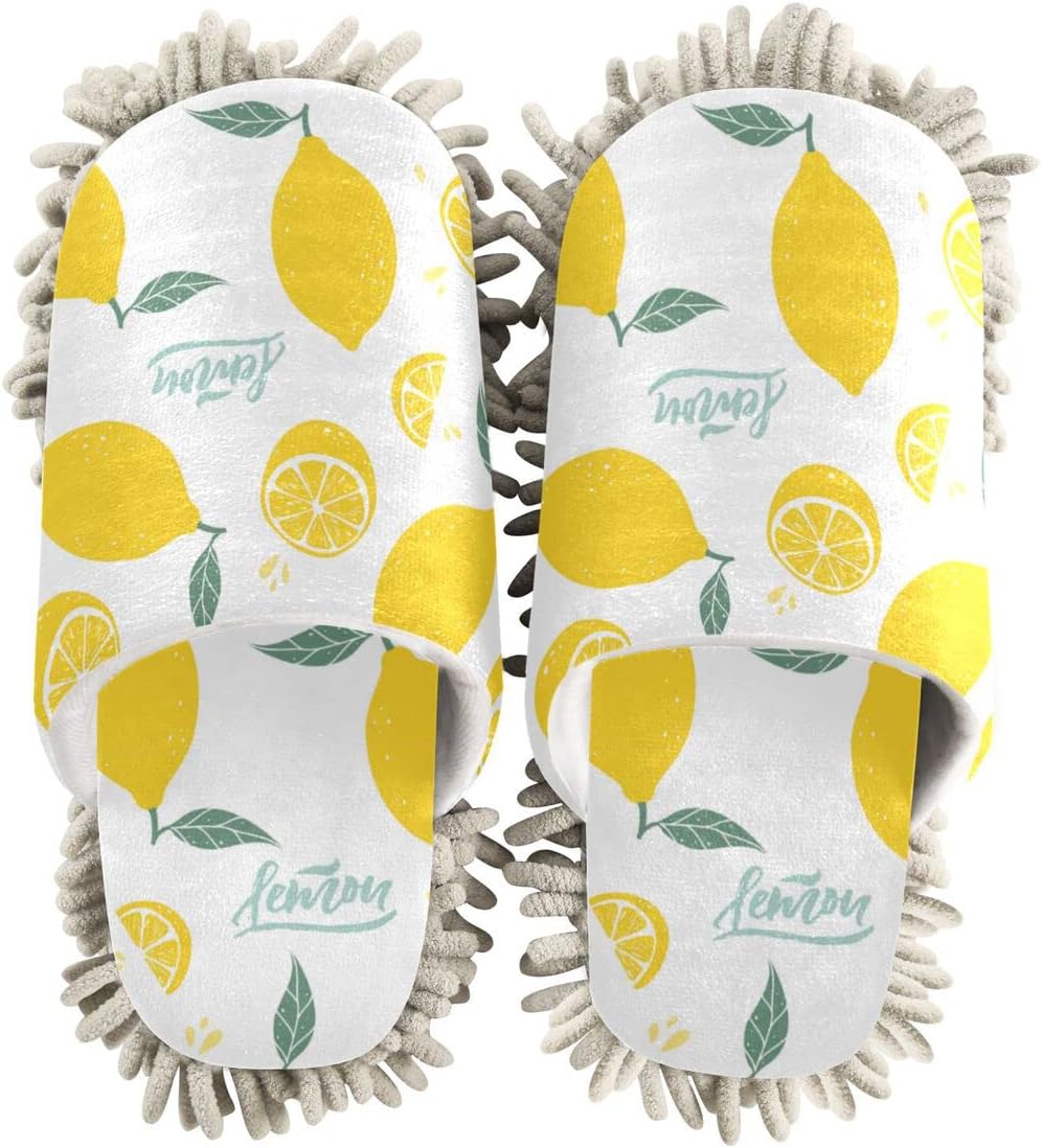 DOMIKING Floor Cleaning Slippers for Women and Men