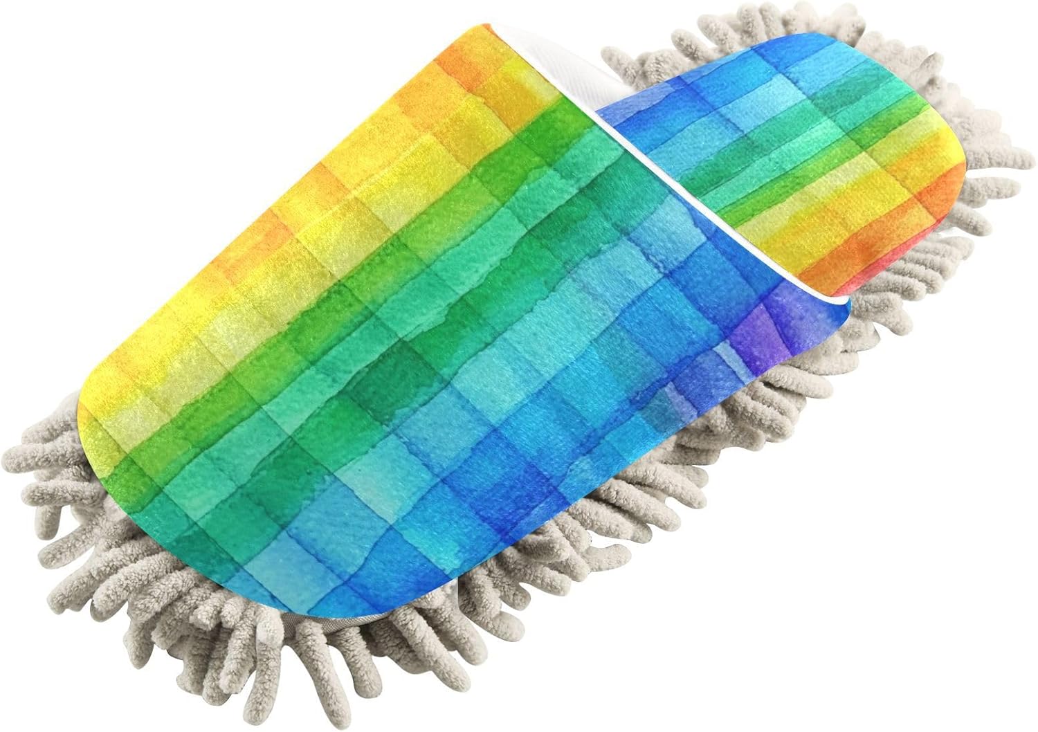 Zhirexin Colorful Stripes Cleaning Slippers