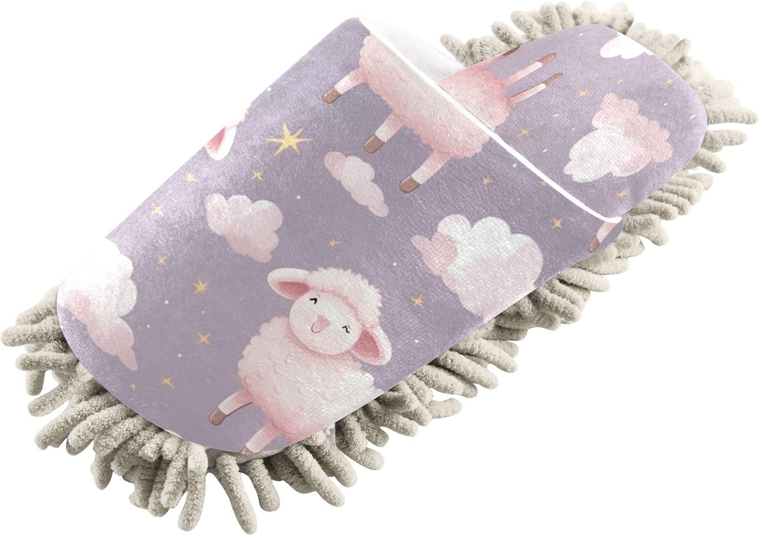 Zhirexin Cute Sheep Cleaning Slippers - Washable Mop Shoes