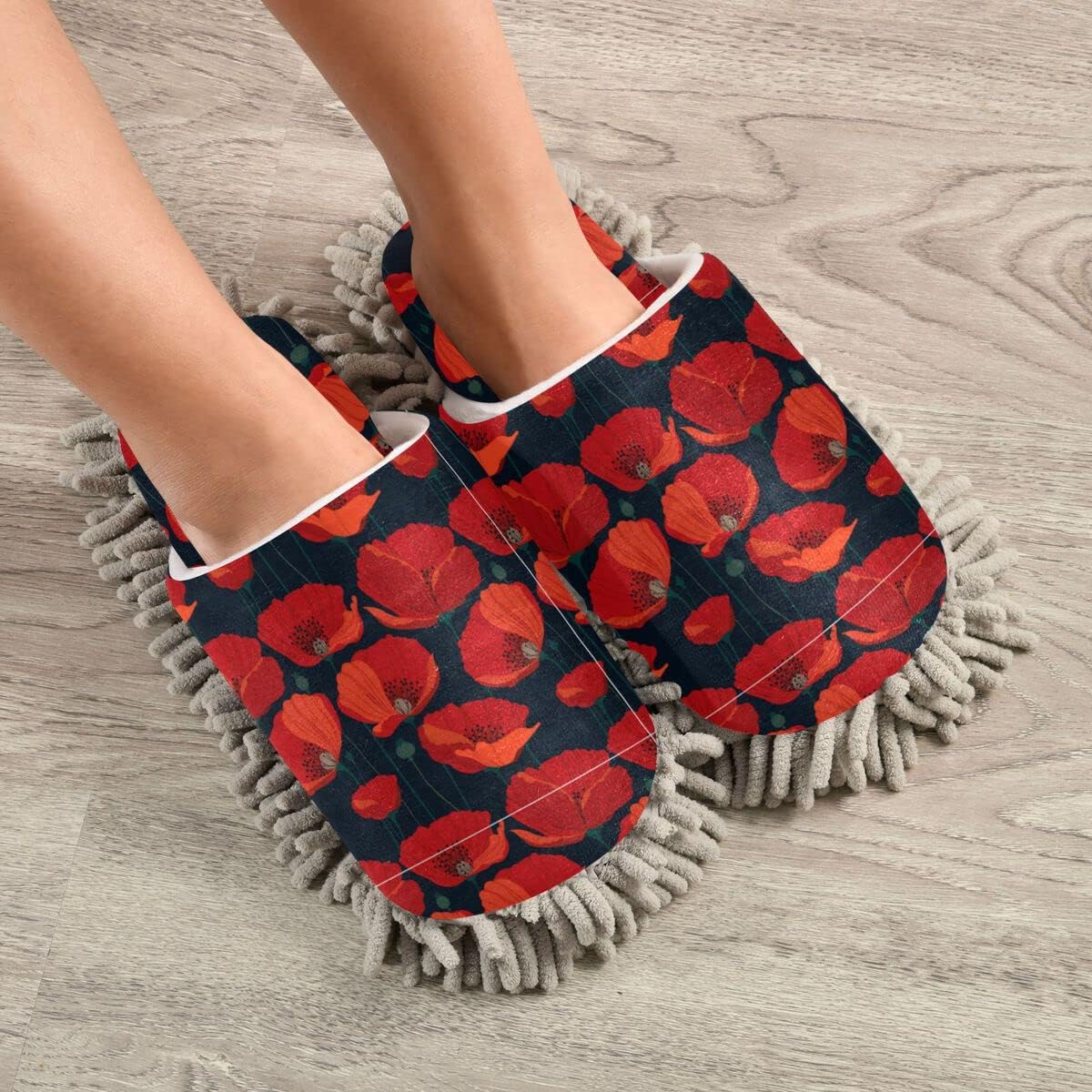 DOMIKING Mop Slippers for Easy Floor Cleaning