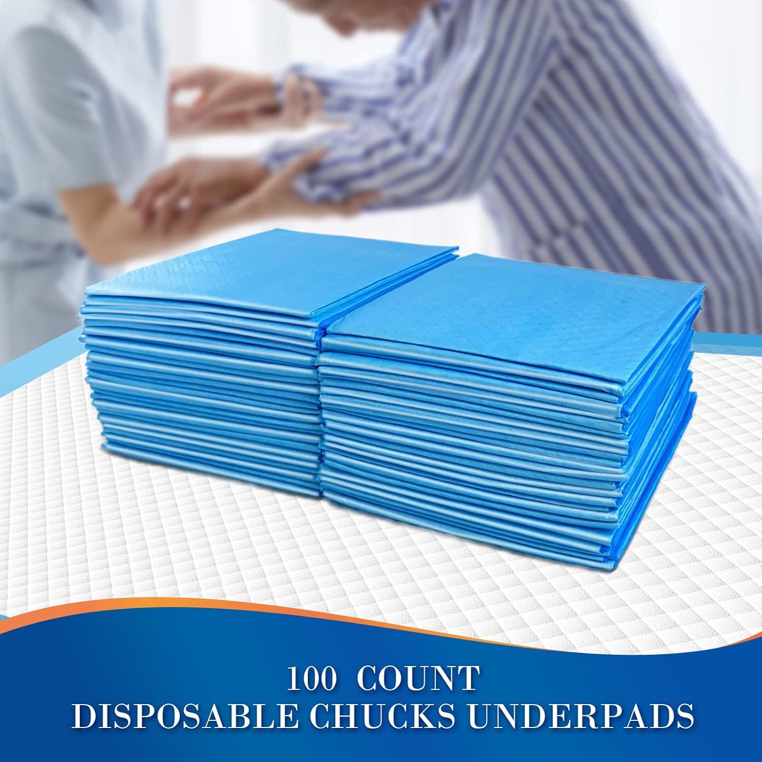 SOFYFINE 100 Count Leakproof Adult Bed Pads 23x36
