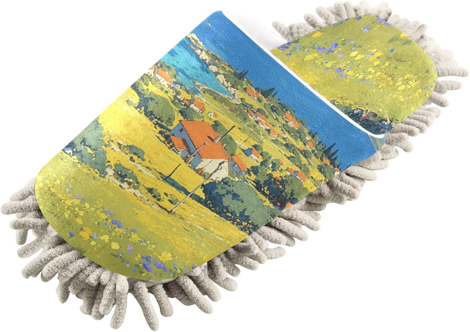 Zhirexin Cartoon Farm Village Cleaning Slippers