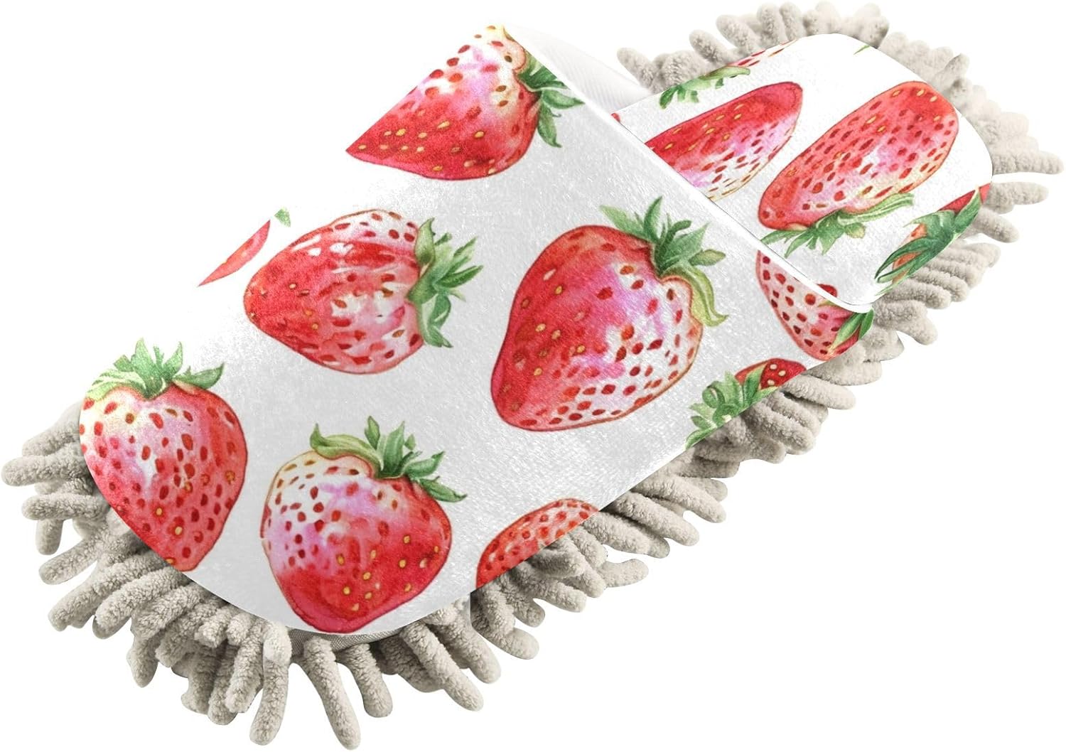Zhirexin Cartoon Strawberry Cleaning Slippers
