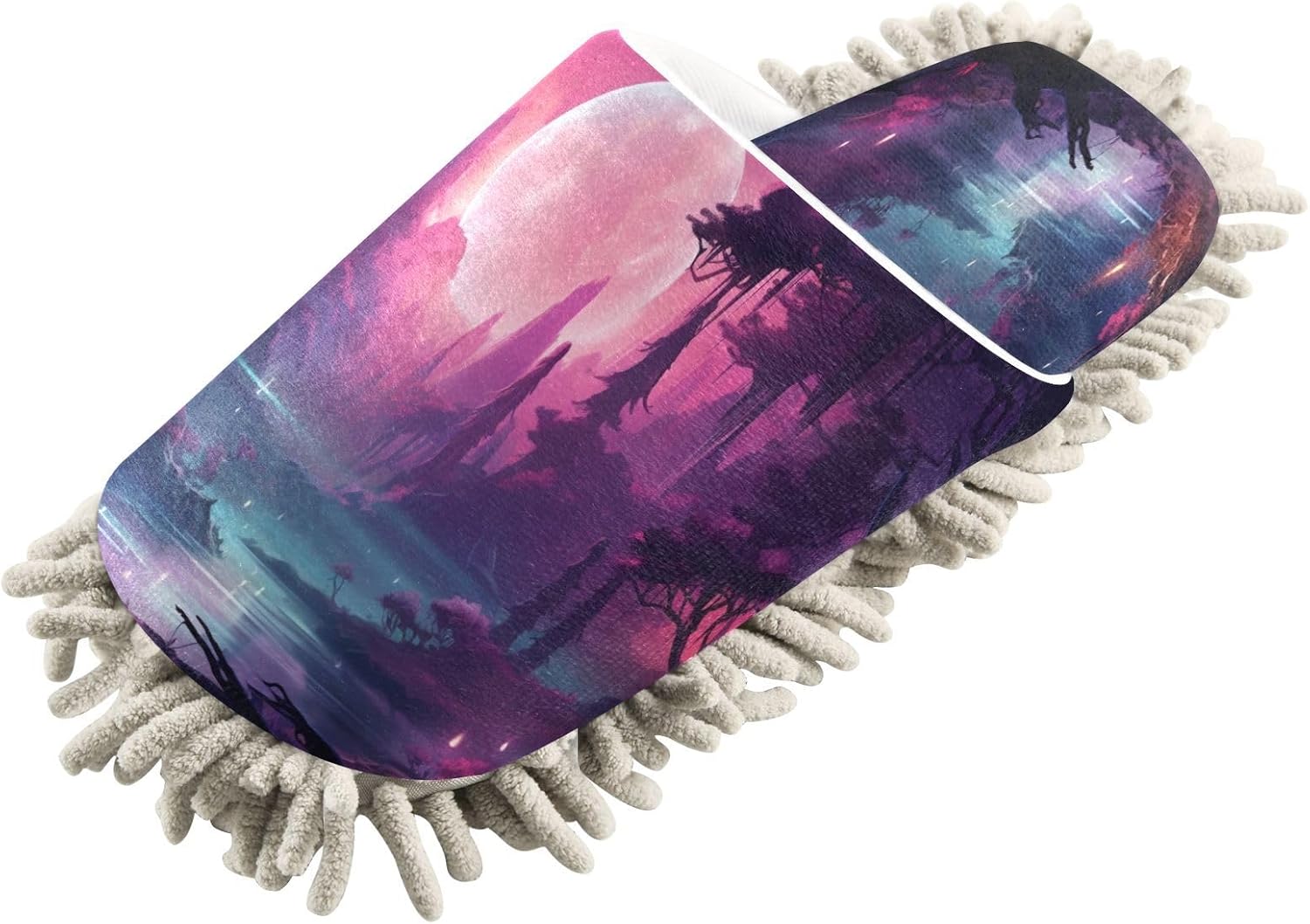 Zhirexin Dark Jungle Cleaning Slippers with Microfiber Mop
