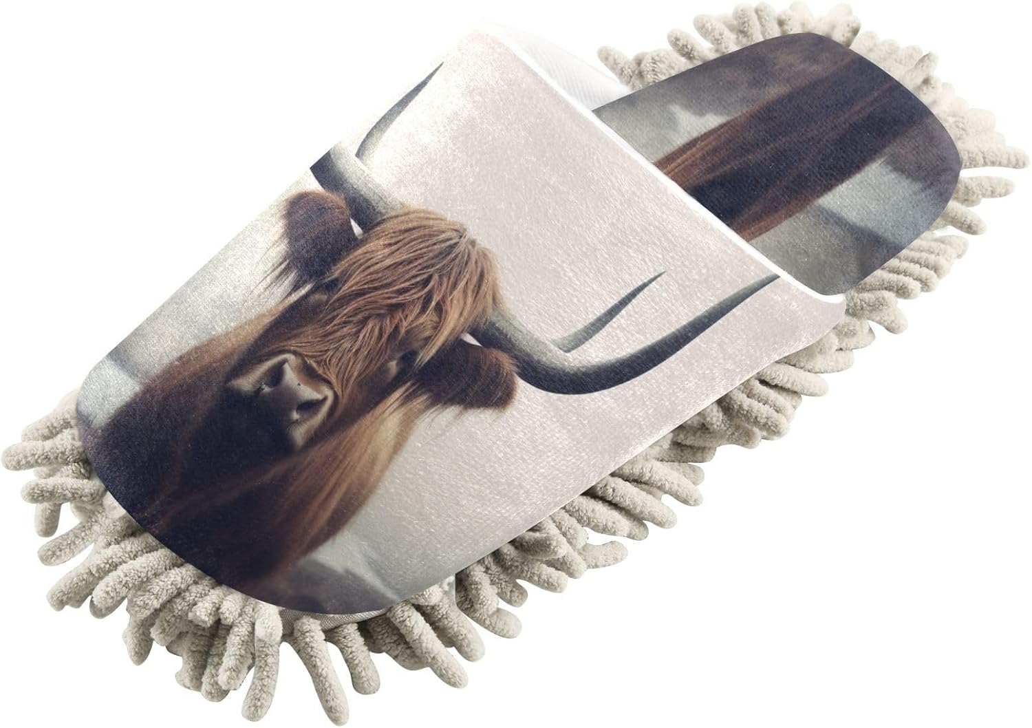Zhirexin Mop Slippers for Men Women Comfortable Cleaning Shoes