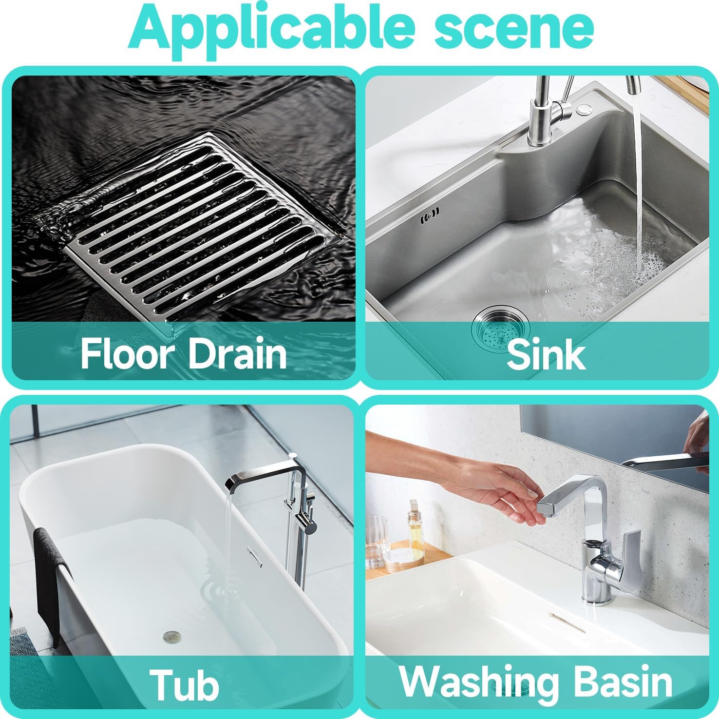 30 Pack Disposable Hair Catcher for Drains and Sinks